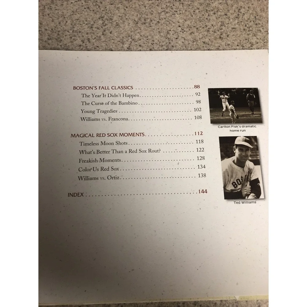 Boston Red Sox Yesterday& Today Hardcover Illustrated Book Nick Cafardo 2009